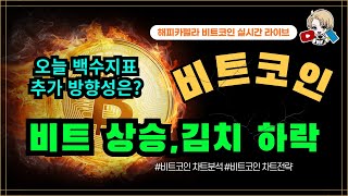 비트코인 실시간, 비트상승,김치 하락, 오늘 백수지표 발표 방향성은? 1/10 점심💎#비트코인 #비트코인실시간 #이더리움 #리플 #cryptocurrency #차트분석