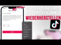 TikTok Account Passwort Vergessen ohne Email und Telefonnummer wiederherstellen!