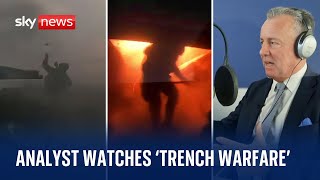 Ukraine War: Military analyst watches footage 'reminiscent of WW1 trench warfare'