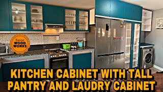 PAANO GUMAWA NG KITCHEN CABINET NA MAY TALL PANTRY AT LAUNDRY CABINET