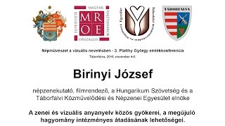 14 - Birinyi József - A zenei és a vizuális anyanyelv közös gyökerei...