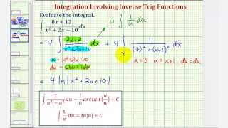 Ex: Indefinite Integration Involving Arctangent Requiring U-sub and Completing the Square