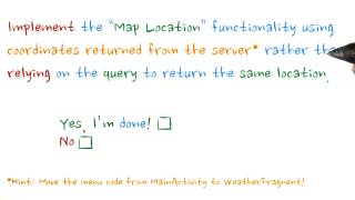 Update Map Intent - Developing Android Apps