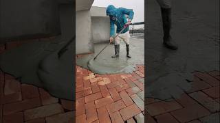 Cement sand Nero grouting roof water proofing 💦#trendingshorts #tricks #ideas