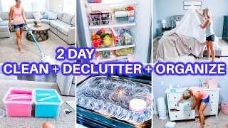 DECLUTTER ORGANIZE + CLEAN WITH ME 2021 | DAYS OF SPEED CLEANING MOTIVATION | BACK TO SCHOOL +RECIPE