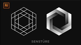 Create A 3D Illusion Shape with Hexagonal Grid in Illustrator - Tutorial