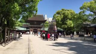 20170513 福岡・博多 筥崎宮 本殿挙式 参進の儀 レストラン迎賓館