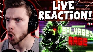 Vapor Reacts | [FNAF SFM] FNAF SONG ANIMATION "Salvaged Rage" by TryHardNinja REACTION!!