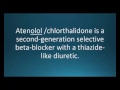 How to pronounce atenolol / chlorthalidone (Tenoretic) (Memorizing Pharmacology Flashcard)