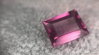 G228 Berry Pink Spinel Baguette 3CT, Step Cut, Good Clarity Pink Gemstone, Customise Jewelry