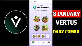 Vertus Combo Cards Today 9 January | Vertus Daily Combo | Vertus Combo Cards | Vertus Combo