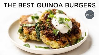 The BEST Quinoa Burger Recipe EVER! ‣‣ vegan \u0026 gluten-free