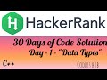 Day - 1 - 