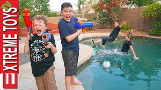 Sneak Attack Squad has Fun Home Alone Nerf Action!