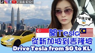 中途沒電😱又沒網絡😵開Tesla從新加坡🇸🇬到吉隆坡🇲🇾Drive TESLA from SG to KL🚗香港人在新加坡