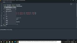 Create Quotes api using FastAPI and python
