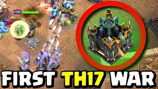 FIRST EVER TH17 Hard Mode Clan War (Clash of Clans)