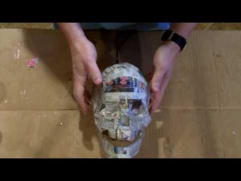 Paper Mache Skull Paper Mache Skull