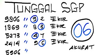 SGP PREDICTION FOR TODAY JUNE 6, 2026 | ACCURATE SGP FORMULA FOR TODAY | SGP HEAD-TAIL FORMULA FO...