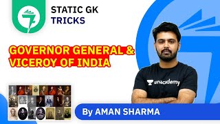 7-Minute GK Tricks | Governor General & Viceroy of India | By Aman Sharma