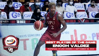 NCAA Season 98 | Best Player: Enoch Valdez (LPU vs Perpetual) | Men's Basketball Tournament Round 1