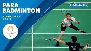 🏸 Para Badminton Highlights | Day 2 | Paris 2024 Paralympic Games