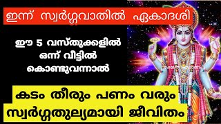 ഈ 5 വസ്തുക്കളിൽ ഒന്ന് വീട്ടിൽ കൊണ്ടുവന്നാൽ വർഷം മുഴുവൻ സൗഭാഗ്യം