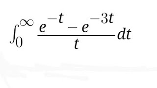 Evaluate integration of e^-t - e^-3t/t dt in few steps #Laplace transformation #JEEMAINS #CSIRNET