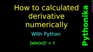 Numerical differentiation with Python. Border problem