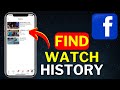 How to Find Recently Watched Videos on Facebook (2024)