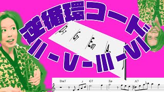 逆循環コード/Ⅱ-Ⅴ-Ⅲ-Ⅵのアドリブ練習🎷