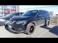 HILLYARDS RIM LIONS 2015 NISSAN ROGUE AWD RIDING ON CUSTOM 17 INCH BLACK & RED RIMS & TIRES