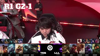 TES vs LLL - Game 1 | Round 1 LoL MSI 2024 Play-In Stage | Top Esports vs LOUD G