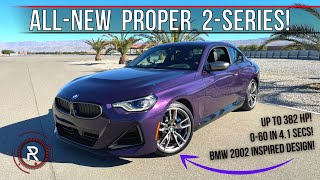 The 2022 BMW M240i xDrive Is A 2002-Inspired Turbocharged Sports Coupe