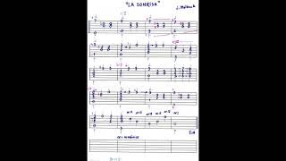 La sonrisa musical - la partitura por TAB