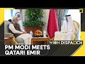 PM Modi meets Emir of Qatar Sheikh Tamim Bin Hamad Al Thani, discuss region & global issues | WION