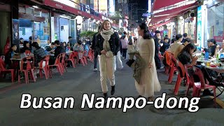 [4K Korea] On the way home from work in Jungang-dong, Busan, Yongdusan Park, Gukje Market