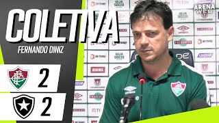 COLETIVA FERNANDO DINIZ | AO VIVO | Fluminense 2 x 2 Botafogo - Brasileirão 2022