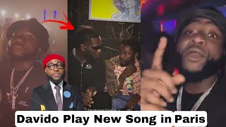 Davido Play his New Song in 5ive for Burna boy and Others as the Meet in Same Club in Paris