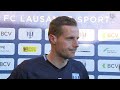 lstv lausanne sport fc vaduz interview d après match de xavier margairaz