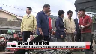 President Park to consider declaring Korea′s southeast disaster zone after torr