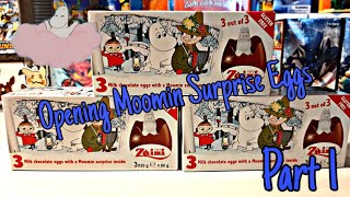 *NEW* 3 Pack Chocolate Surprise Moomin Egg Opening Part 1 of 6