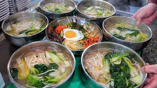 Amazing Popularity from the Elderly!! Old Noodle Soup over 36 years- Korean Street Food