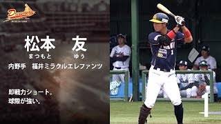 【2018ドラフト候補】BCリーグ編 松本友（福井ミラクルエレファンツ）