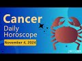 Cancer Daily Horoscope Today, November 4, 2024