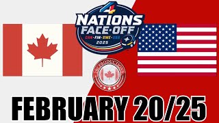 FINAL - Canada vs USA - 4 Nations Face Off - FEB 20 25 w/Superbman