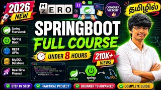 Spring Boot Full Course in Tamil [2026] Spring Boot Tutorial in Tamil | Spring Framework | Tamil