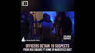 Officers Detain 19 Suspects from 850 Square Foot Home in Narcotics Bust