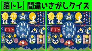 【間違い探し 難しい】90秒でできる脳トレ間違い探し！４つの間違いを見つけよう＃92