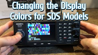 Undien SDS200 and SDS100 Changing the display color